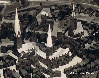 Köster-Modell: Hamburger Stadtmodell 1644/Innenstadt