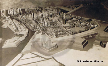 Köster-Modell: Hamburger Stadtmodell 1644/Rohbau