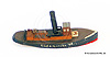 Köster-Modell Hafen- und Kanalschlepper mit umlegbarem Schornstein 