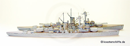 Köster-Modell  Panzerschiff Deutschland