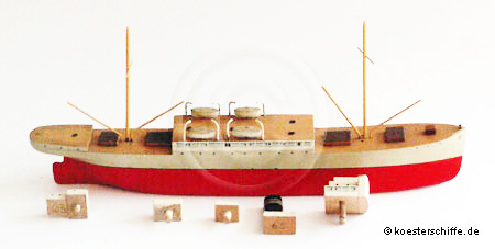 Köster-Modell Fracht- und Fahrgastdampfer
