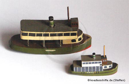 Köster-Modell Plattenmodell Hafenrundfahrt Hamburg